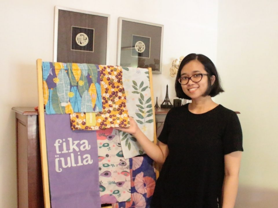 Fika Julia: Diligently Working in Textile Design